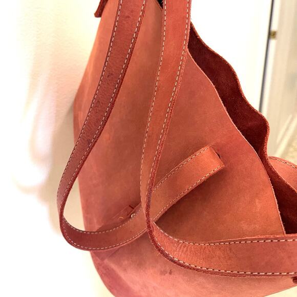 Dingo Leather Orange/brown Tote Purse Bag EUC - Picture 5 of 8
